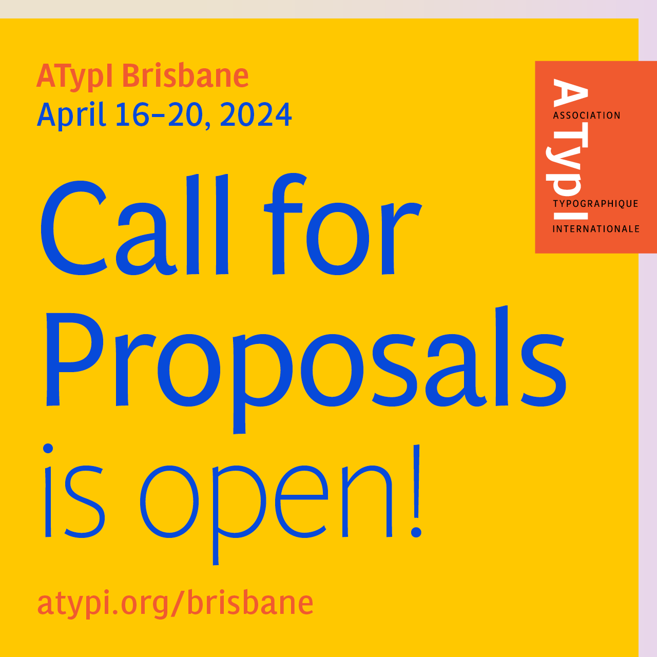 ATypI Brisbane call for proposals is open!