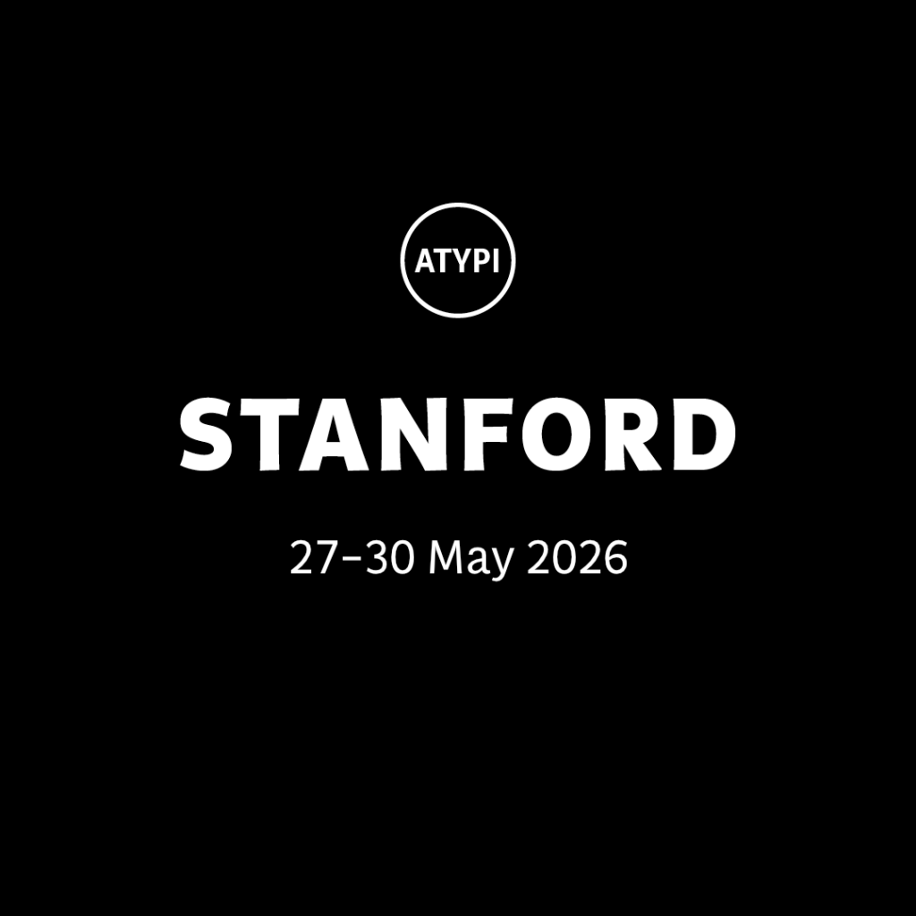 ATypI 2026 Stanford 2026 temporary graphic