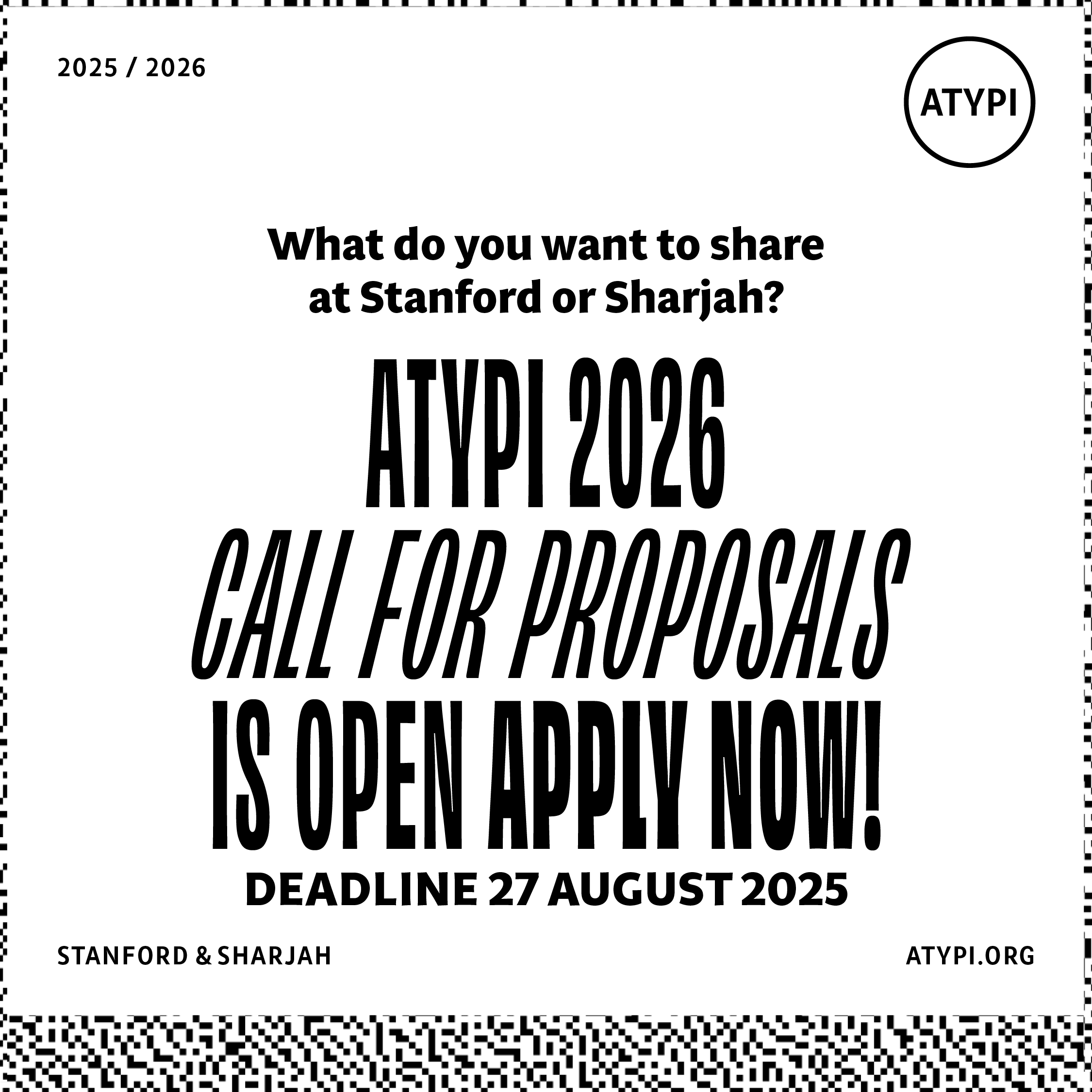 ATypI 2026 Call for Proposals - ATypI