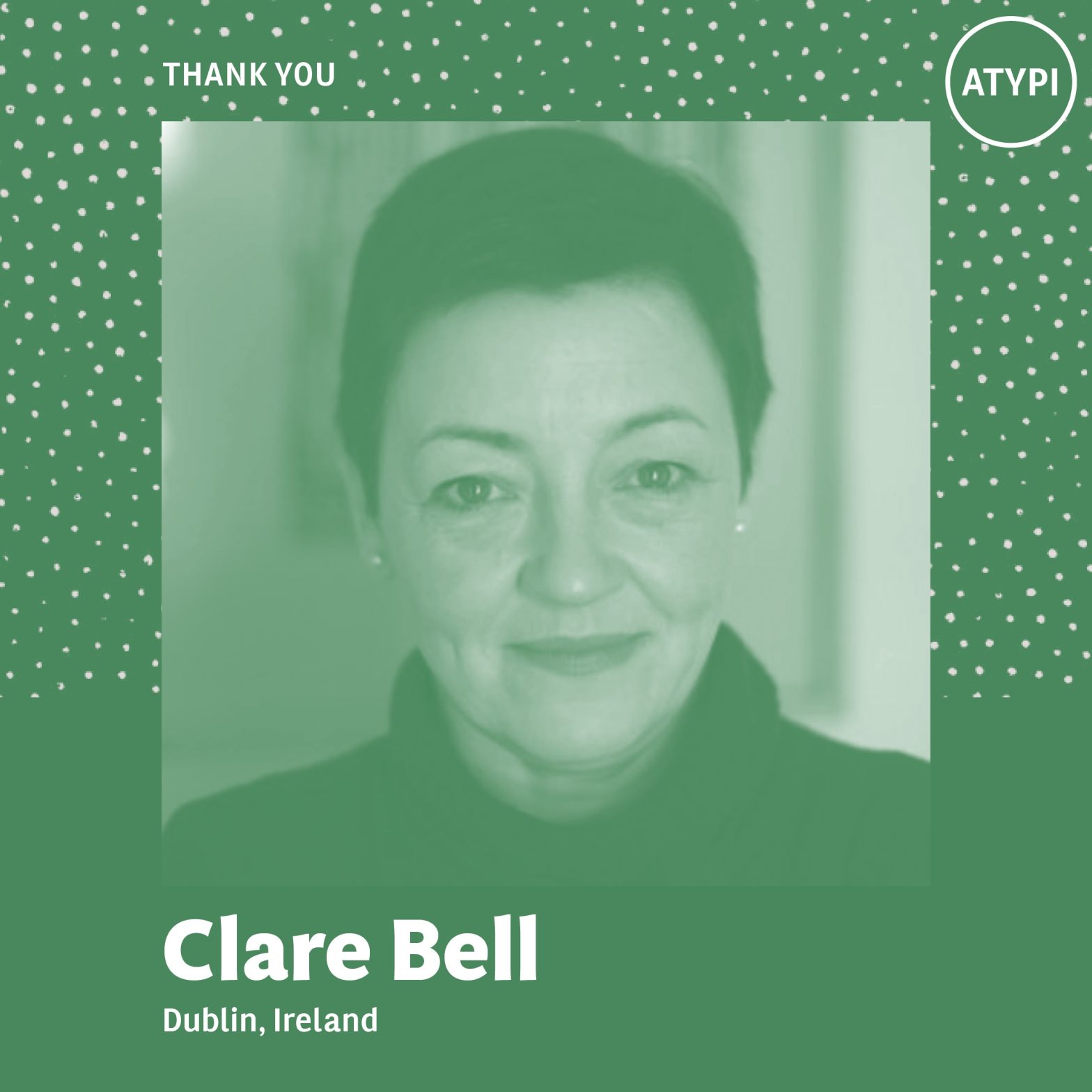 Thank you Clare Bell!