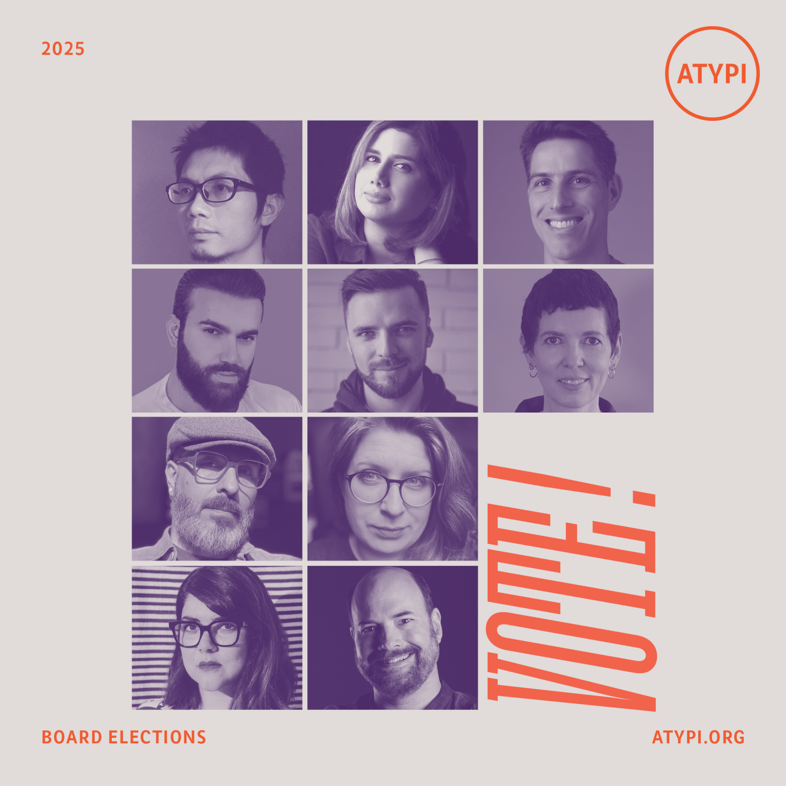 Candidates for ATypI Board Election 2025